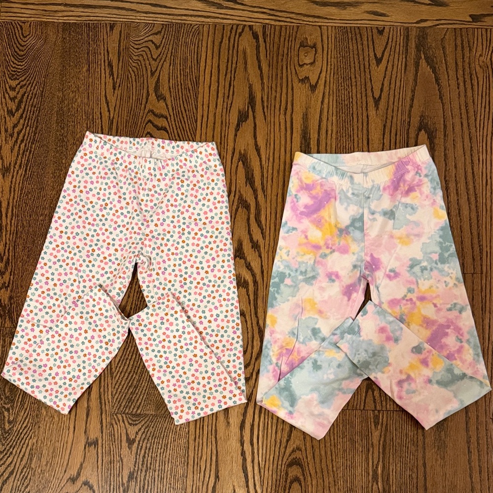 Cat & Jack Multicolor and Tie-Dye Kids Leggings size 8